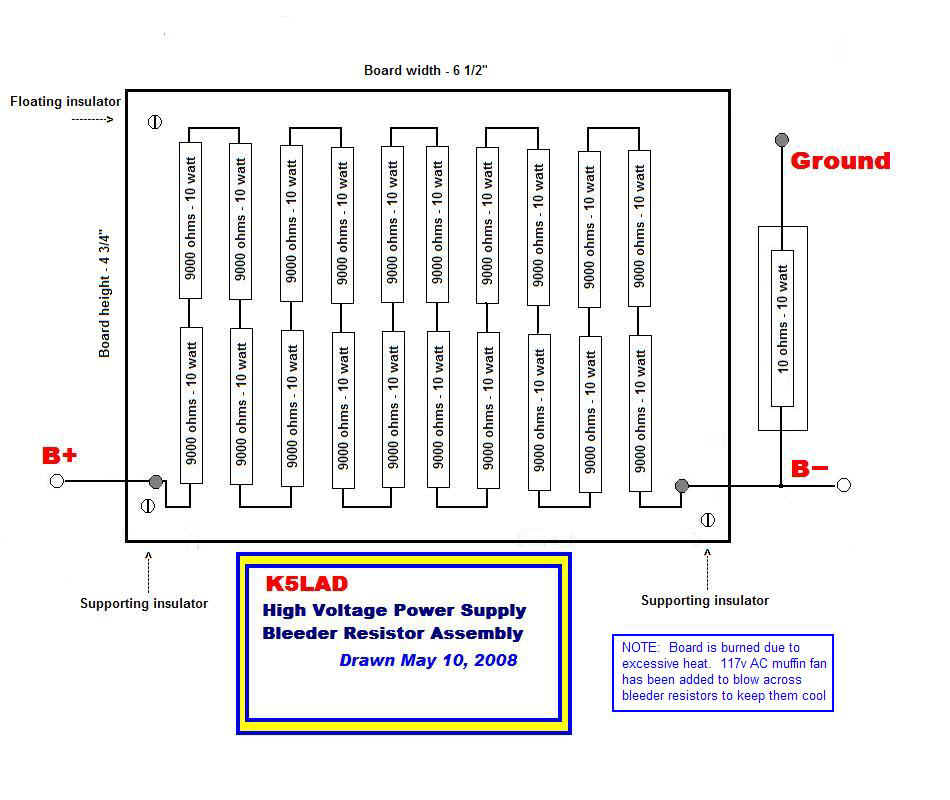 Bleeder resistor board